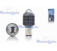 Лампа у фару BA20D 12V 35/35W 2 діода лінза Led LPI