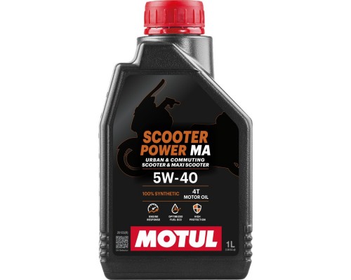 Масло 4Т Power 5W-40 1л Motul Франция