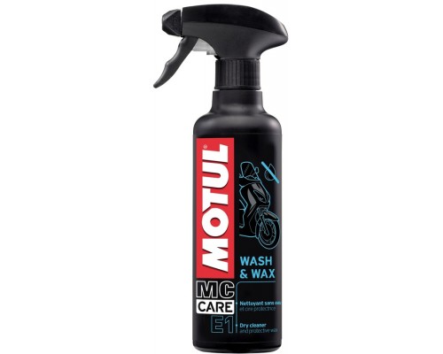 Спрей для очистки мотоцикла без воды WASH & WAX 400ML