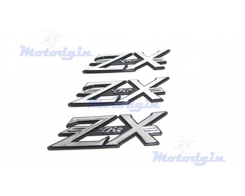 Наклейки буквы ZX dio объемные 