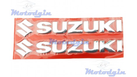 Наклейки буквы Suzuki объемные