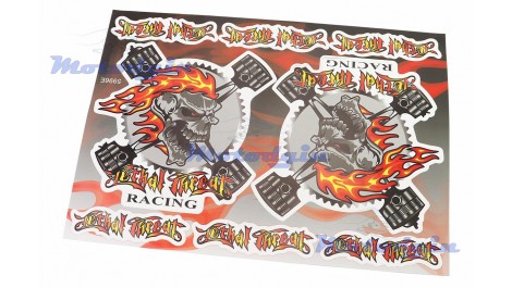 Наклейки Yamaha Skull #5996E