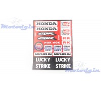 Наклейки Honda Lucky Strike набор #5981