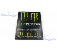 Наклейки спонсор Monster Energy #5519 черные