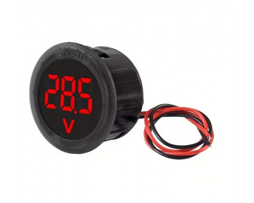 Вольтметр круглий потайний цифровий дисплей