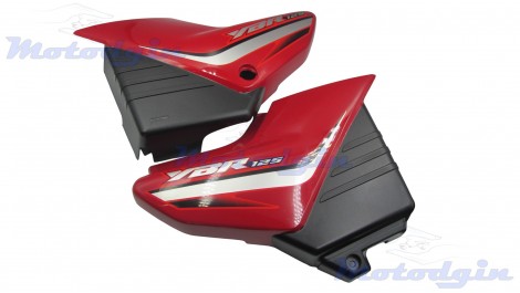 Пластик Yamaha YBR125 2006р бічний пара на бардачок червоний