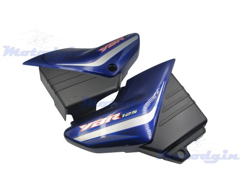 Пластик Yamaha YBR125 2006р бічний пара на бардачок синій