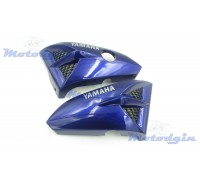 Пластик " жабры " под бак Yamaha YBR125 синие