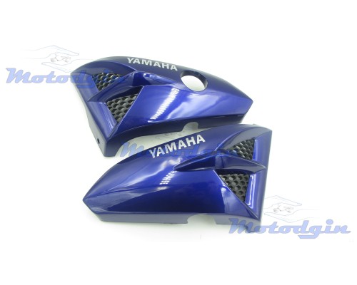 Пластик " жабры " под бак Yamaha YBR125 синие