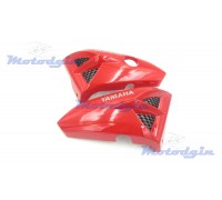 Пластик "зябра" під бак Yamaha YBR125 червоний 2006г
