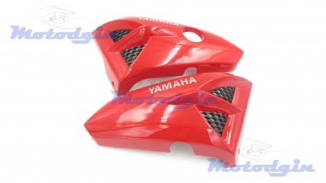 Пластик "зябра" під бак Yamaha YBR125 червоний 2006г