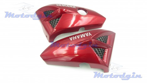 Пластик "зябра" під бак Yamaha YBR125 червоний 2007г
