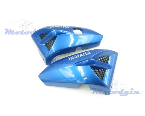 Пластик "зябра" під бак Yamaha YBR125 світло сині