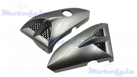 Пластик "зябра" під бак Yamaha YBR125 сірі