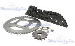 Комплект ланцюга та зірочок Yamaha YBR125 2006–2016 MG