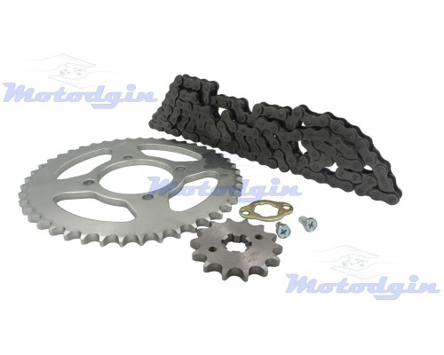 Комплект ланцюга та зірочок Yamaha YBR125 2006–2016 MG