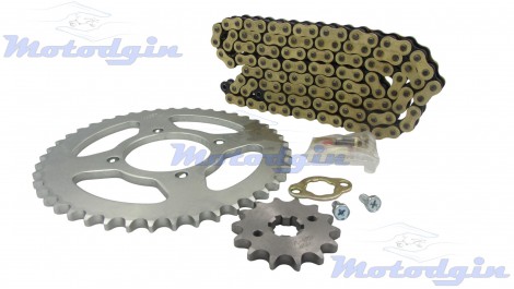 Комплект ланцюга з сальниками та зірочки Yamaha YBR125 2006–2016 MG