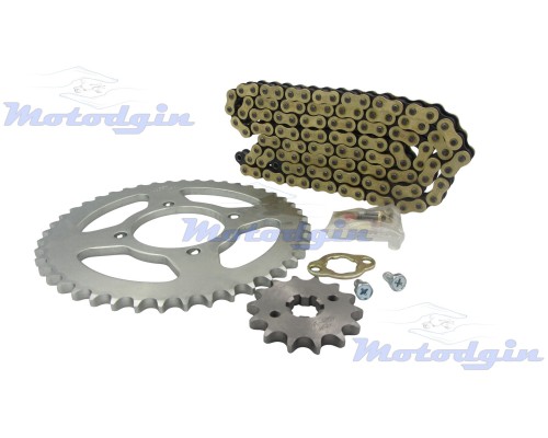 Комплект ланцюга з сальниками та зірочки Yamaha YBR125 2006–2016 MG